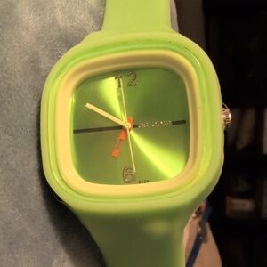 Lime Green Silicone Watch -  unisex